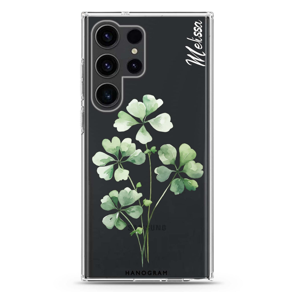 Luck's Leaf Samsung Galaxy S24 Ultra 水晶透明保護殼