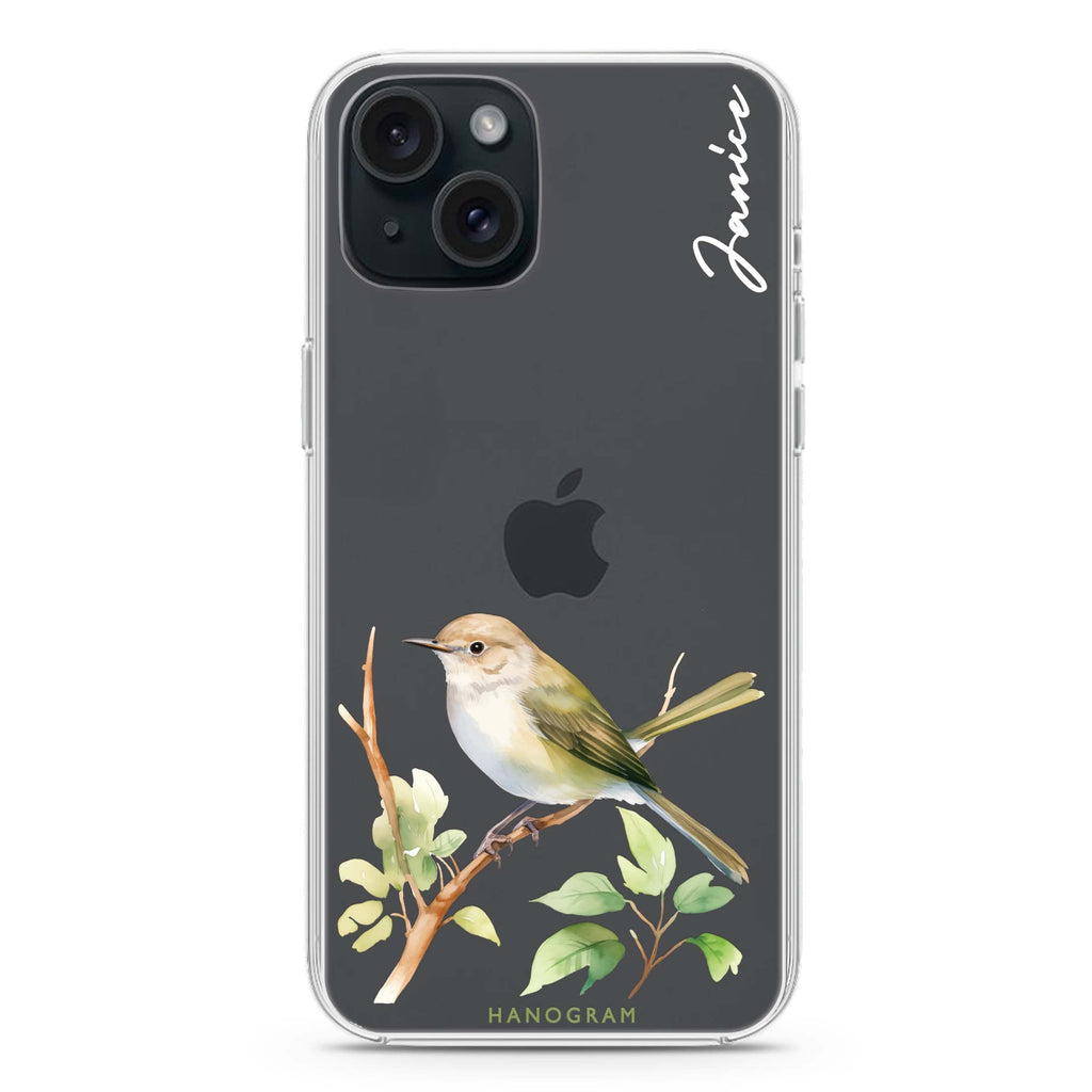 Warbler Whisper iPhone 15 水晶透明保護殼