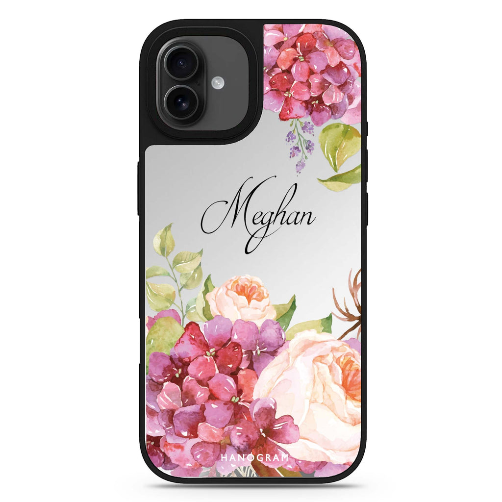 Pretty Floral iPhone 17 花卉鏡面手機殼 主圖設計