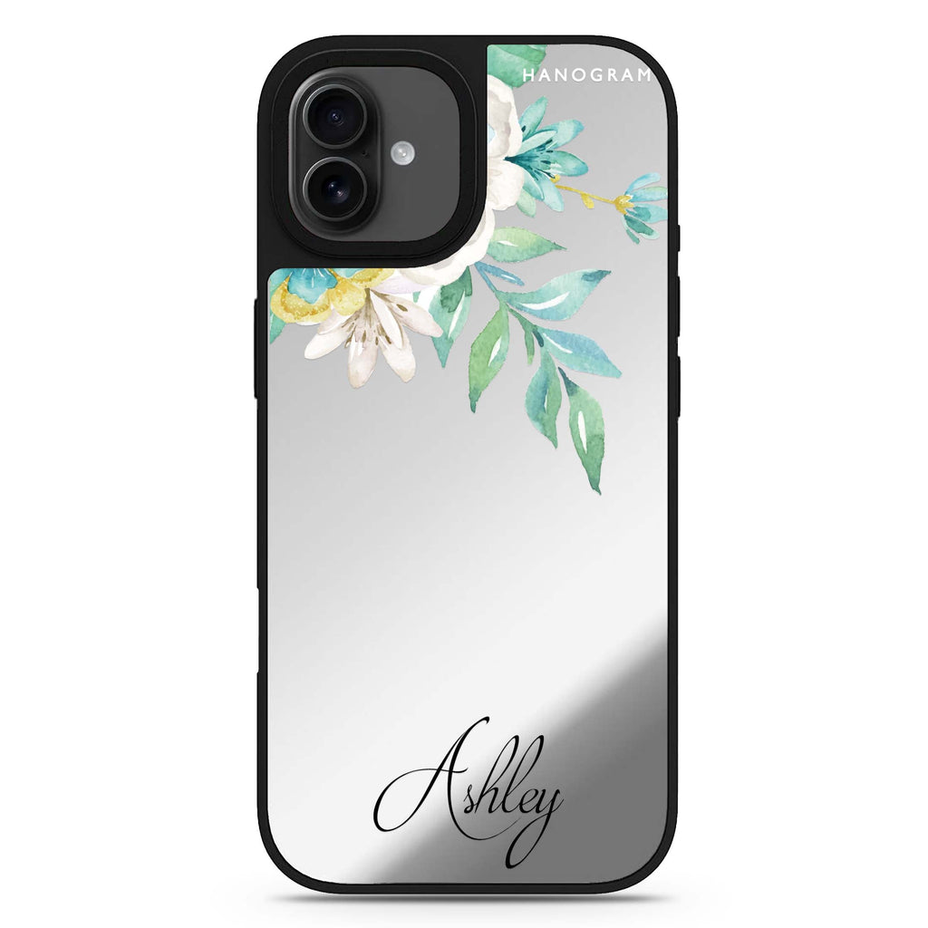 Watercolor Flowers iPhone 17 水彩鏡面手機殼 主圖設計