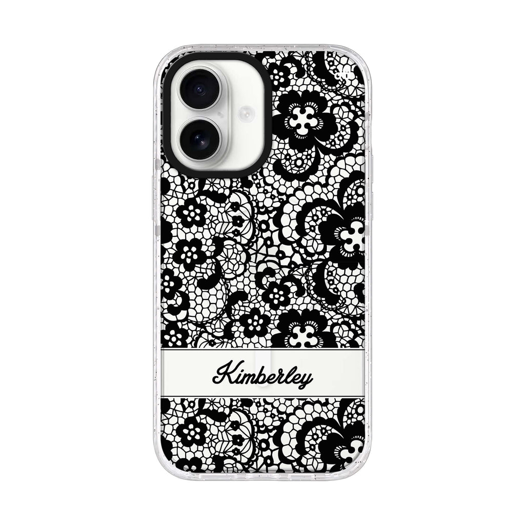 My Lace iPhone 17 水晶透明保護殼正面展示