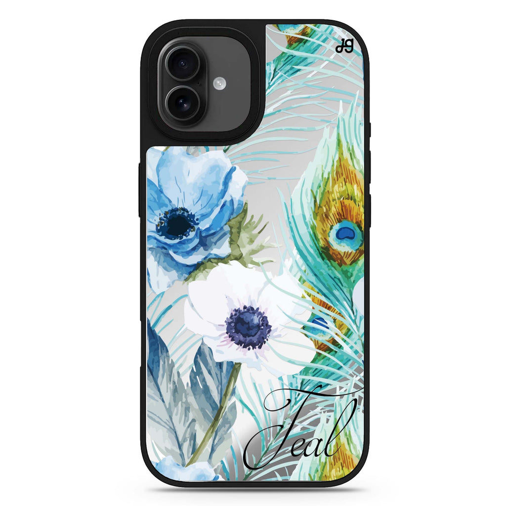 Pretty Watercolor Flowers 款式1 iPhone 17 水彩鏡面手機殼 主圖設計