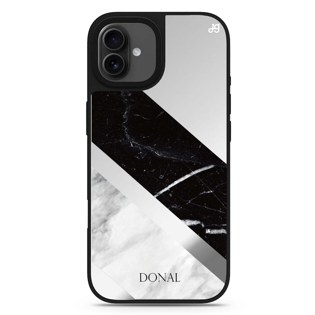 B & W Marble iPhone 17 大理石紋鏡面手機殼 主圖設計
