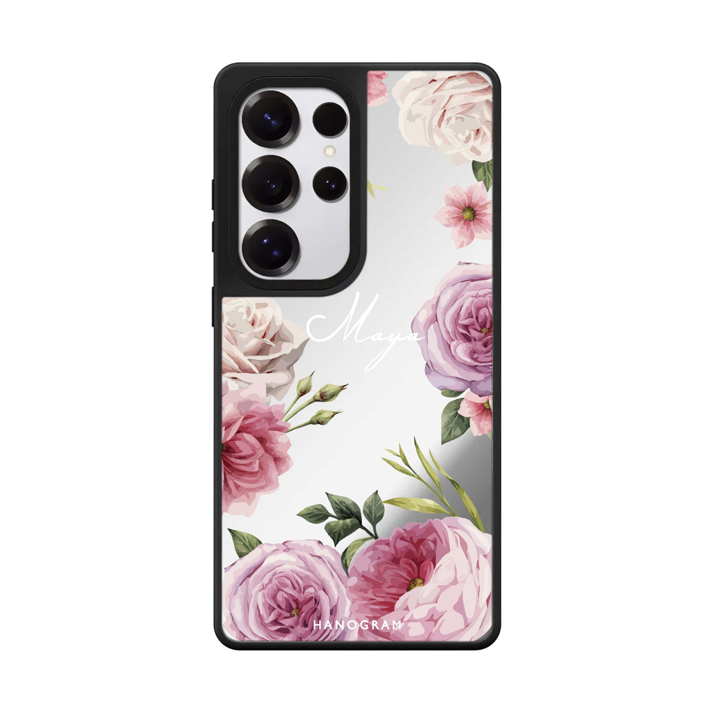 Beautiful Pretty Floral 鏡面手機殼
