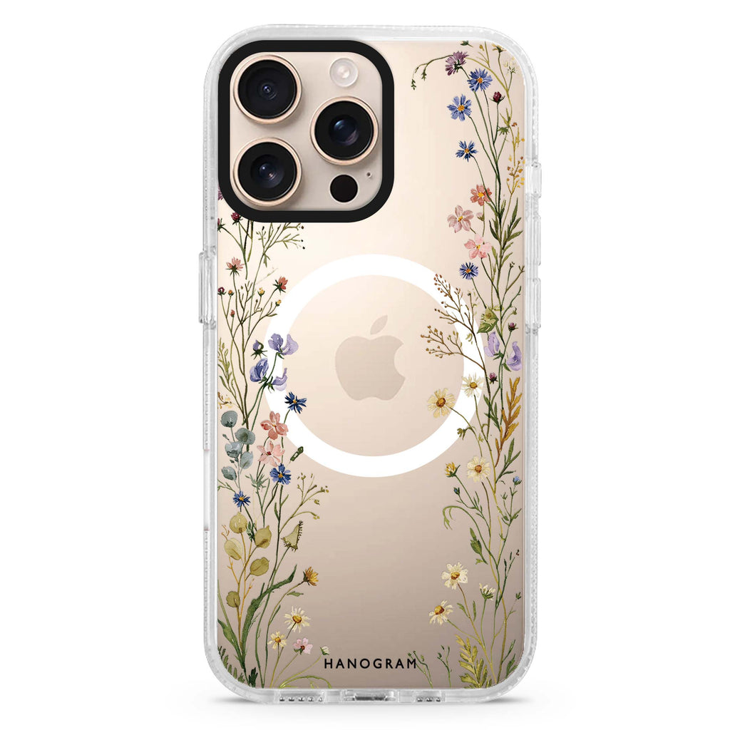 Pressed Meadow Frame Magsafe 兼容水晶透明保護殼