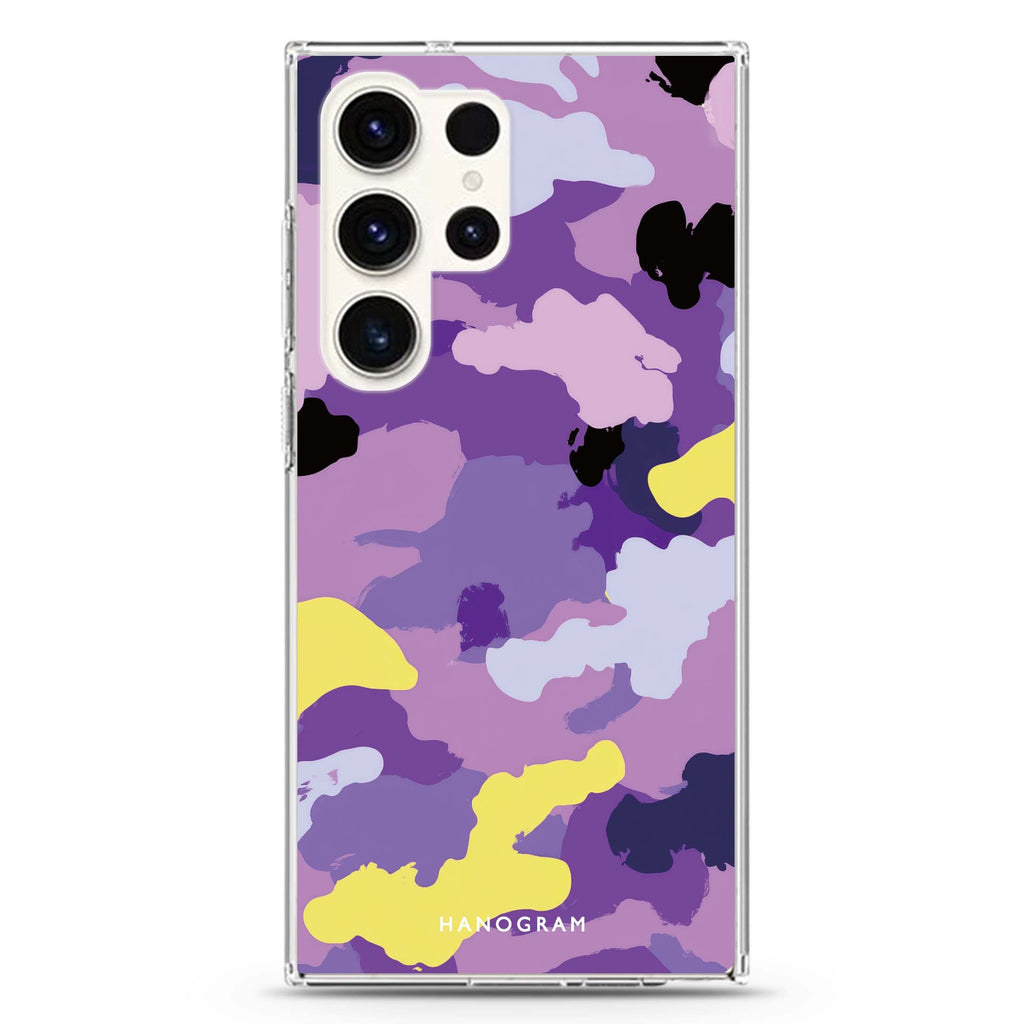 Cloud Camo Samsung Galaxy Ultra 透明保護殼，適用 S26/S25/S24/S23 Ultra，圖1