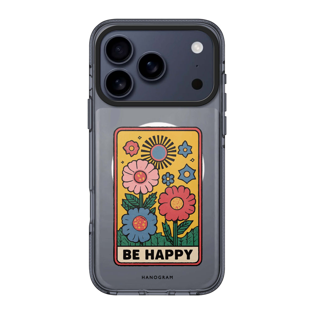 Happy Sun iPhone 17 Pro Max MagSafe 水晶透明保護殼 太陽圖案設計 圖1