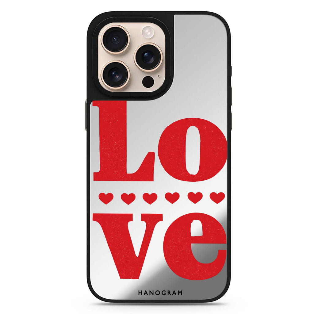 Red Love 鏡面手機殼