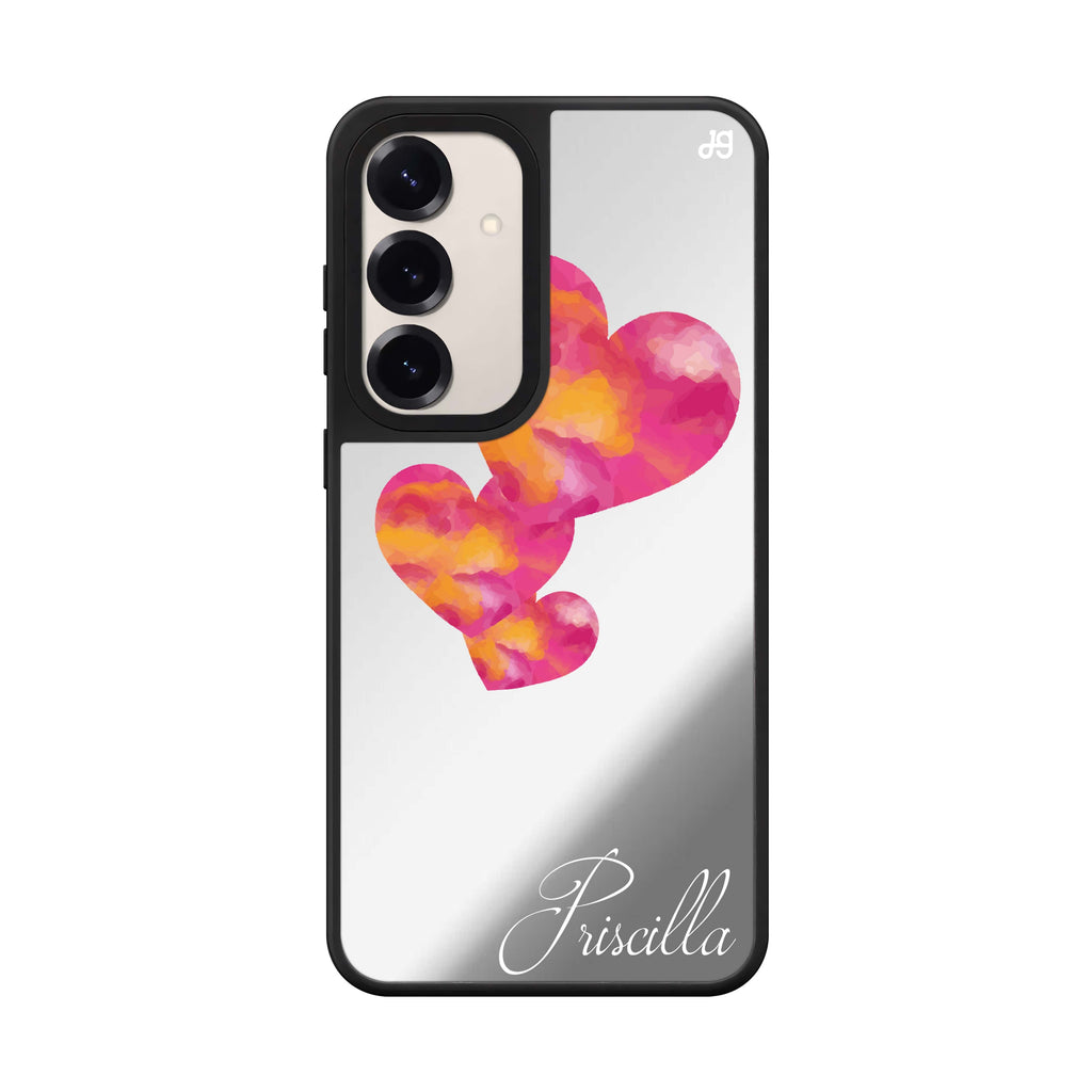 Red Hearts 鏡面手機殼