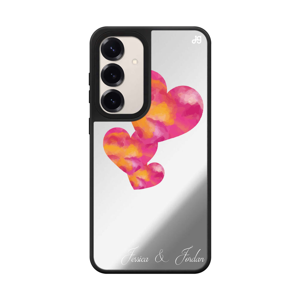 Red Hearts 鏡面手機殼