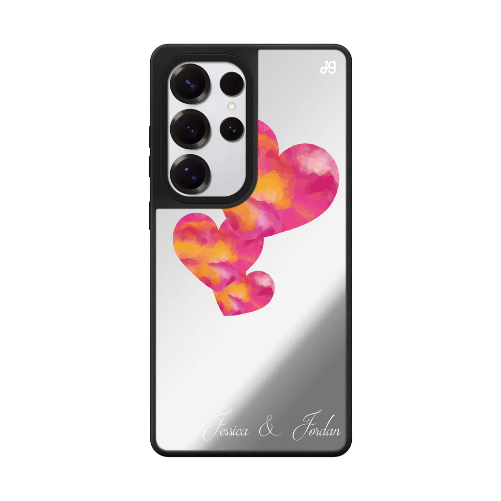 Red Hearts 鏡面手機殼