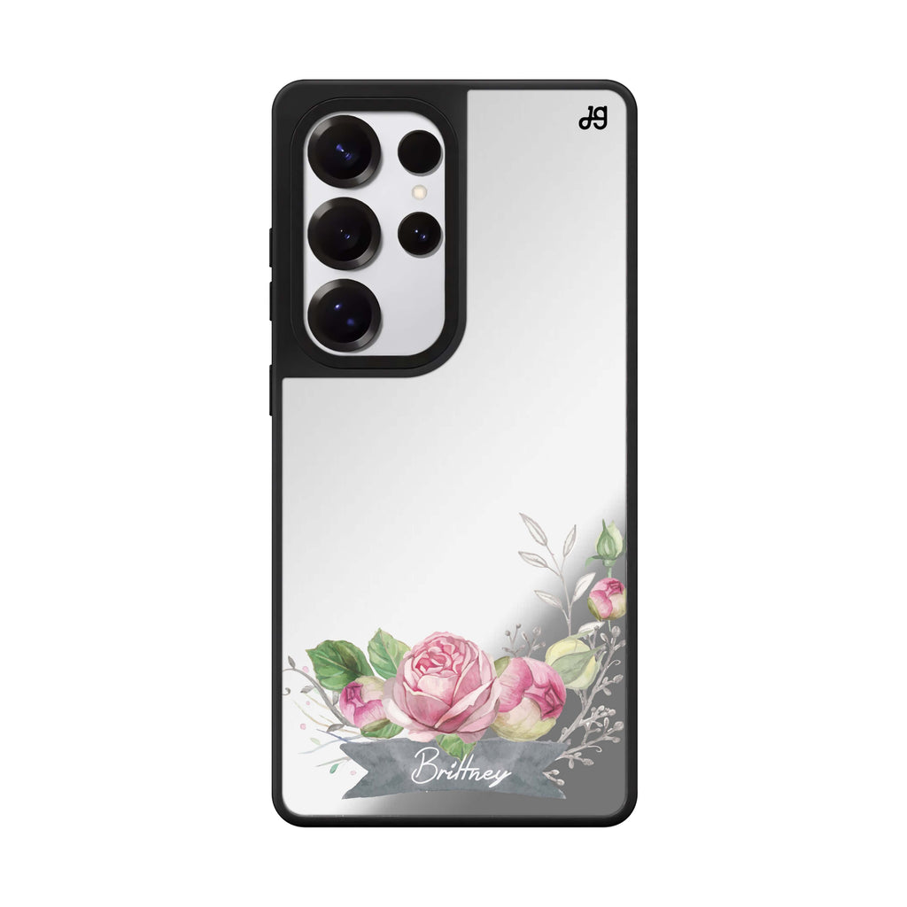 Ribbon & Floral 鏡面手機殼