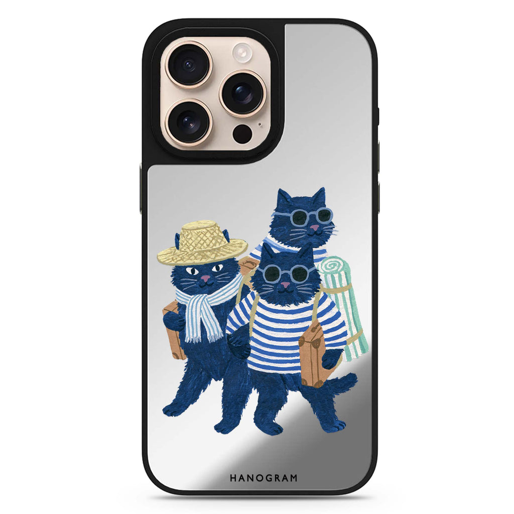 The Seaside Cat Crew 鏡面手機殼