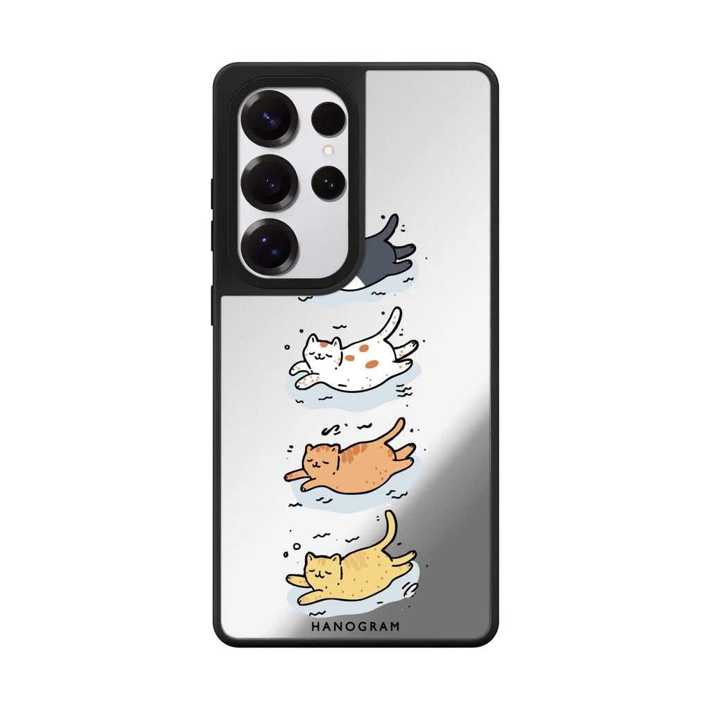Drifting Kitties 鏡面手機殼