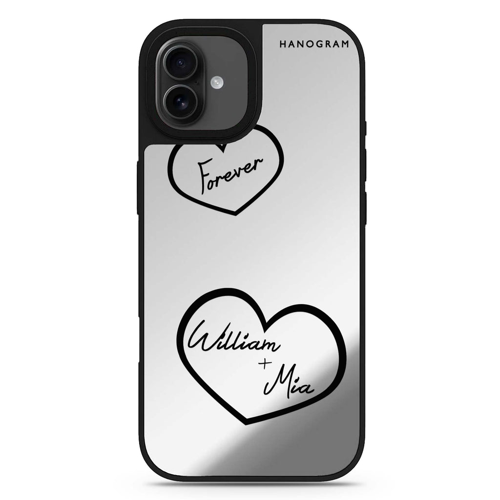 Sweet Heart II iPhone 17 愛心鏡面手機殼 主圖設計