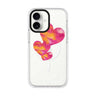 Red Hearts iPhone 17 水晶透明保護殼正面展示