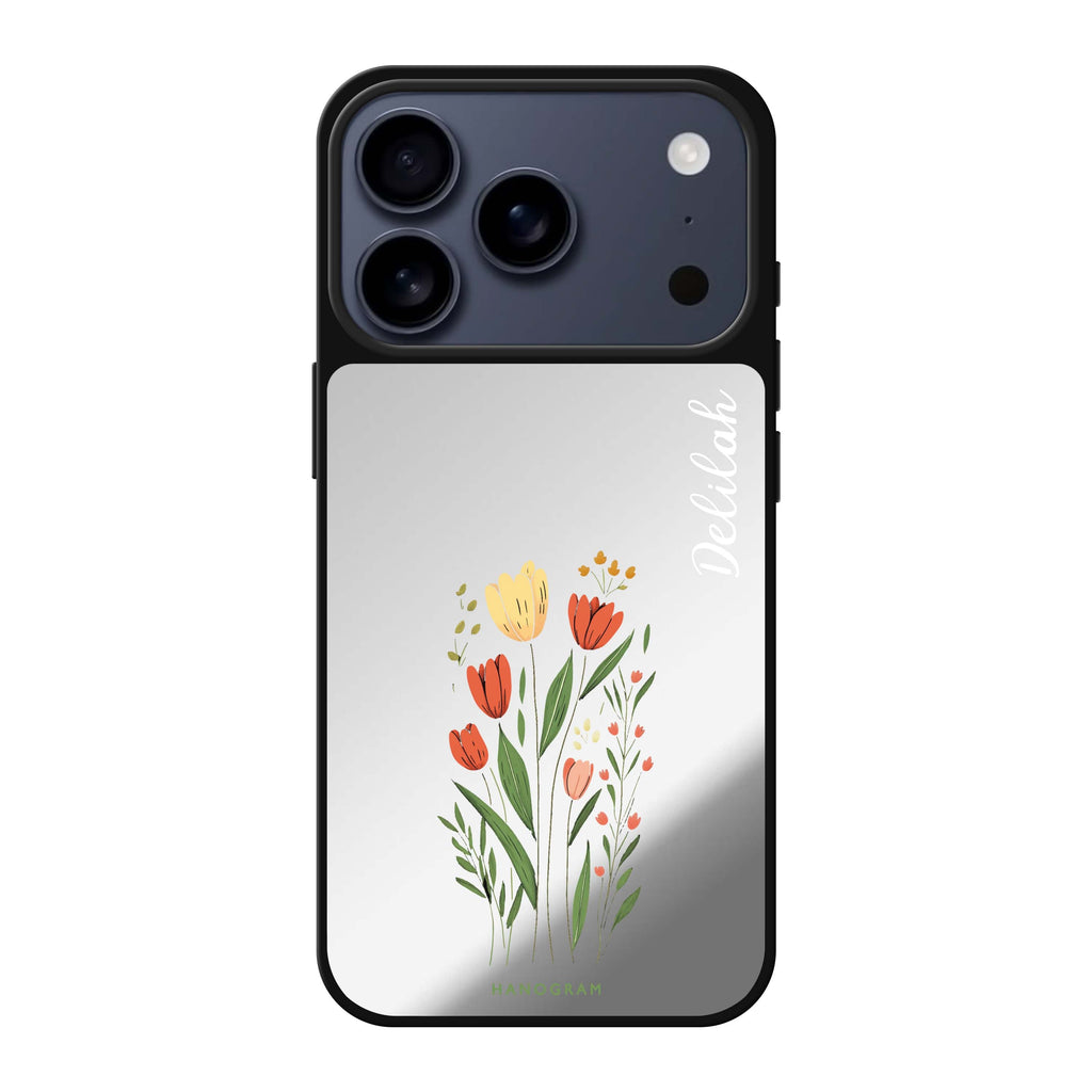 Tulip Cutouts 花卉 iPhone 17 Pro Max 鏡面手機殼主圖