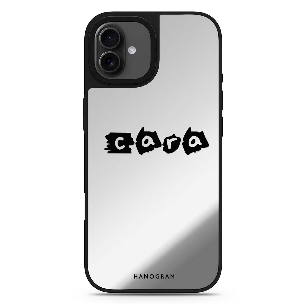 Sticker Custom Name iPhone 17 個人化名字鏡面手機殼 主圖設計