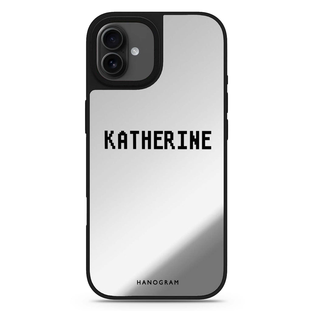 Pixel Custom Name iPhone 17 個人化名字鏡面手機殼 主圖設計