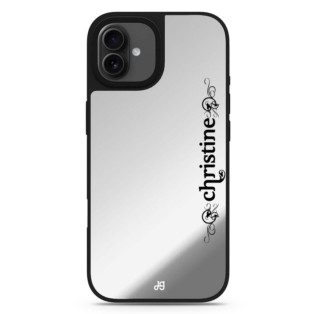 Digital Name II iPhone 17 個人化名字鏡面手機殼 主圖設計