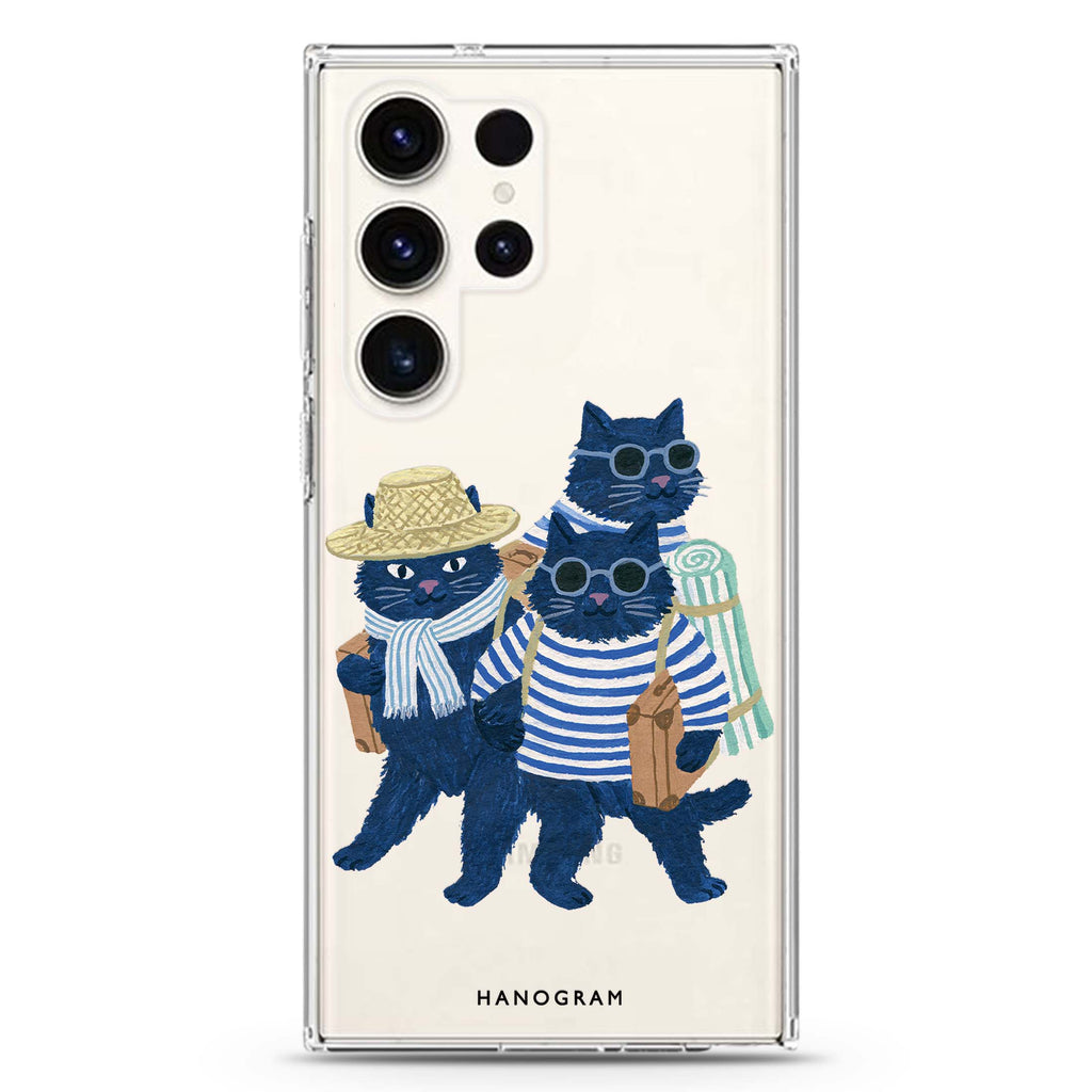 The Seaside Cat Crew Samsung Galaxy 水晶透明保護殼