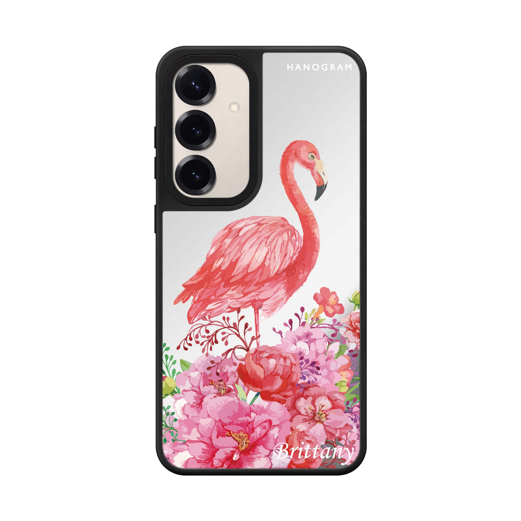 Flamingo & Flower 鏡面手機殼