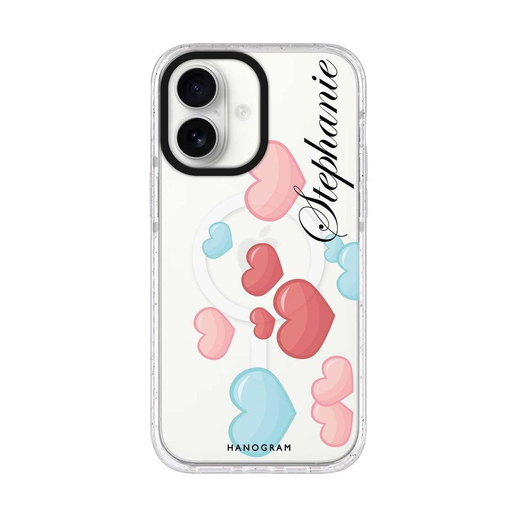 Full Love iPhone 17 水晶透明保護殼正面展示