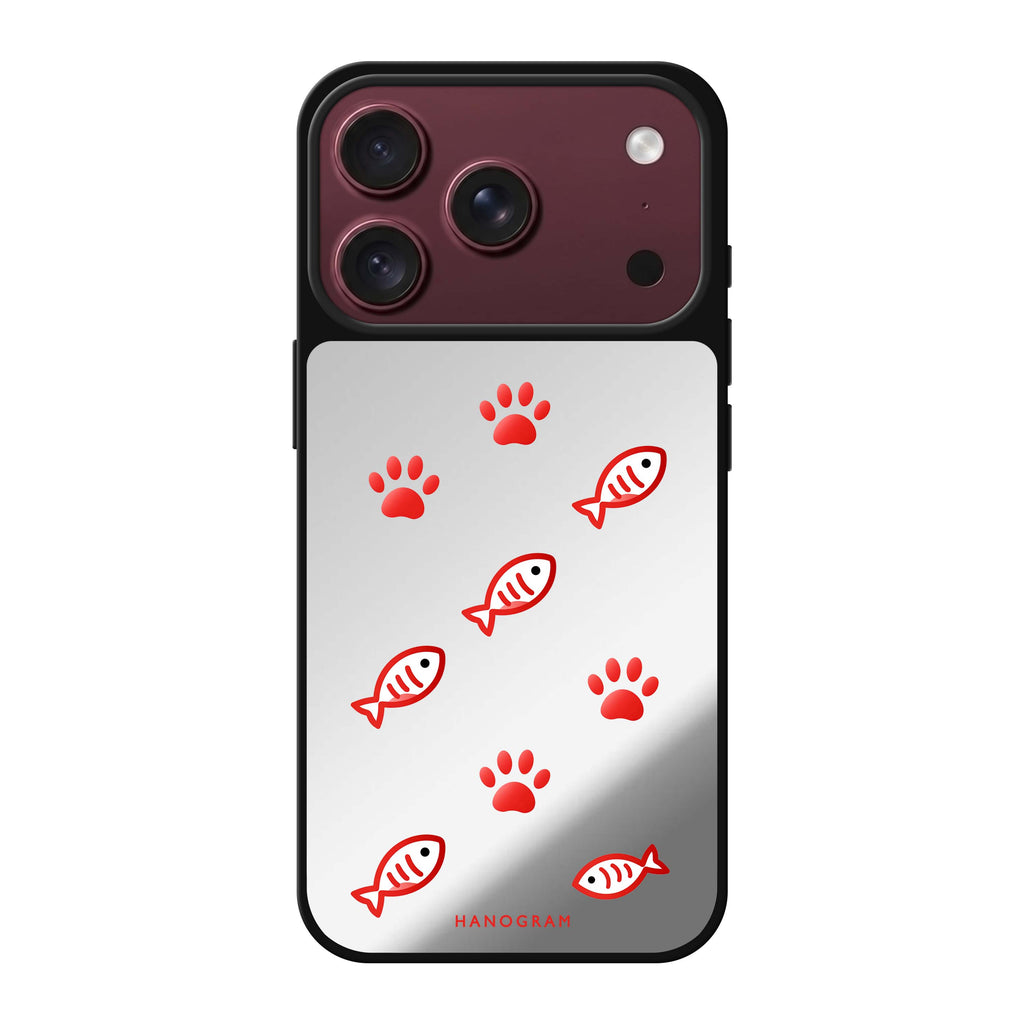 Scarlet Pawprints 鏡面手機殼