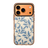 Blue Botanical iPhone 17 Pro Max MagSafe 水晶透明保護殼 花卉圖案設計 圖1