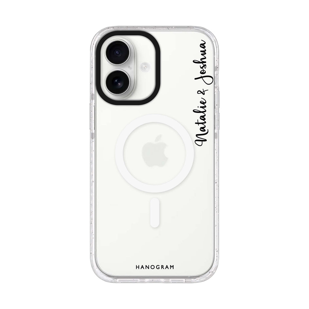 Me & You II iPhone 17 水晶透明保護殼正面展示