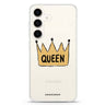 Royal Queen Samsung Galaxy S26/S25/S24 水晶透明保護殼正面展示