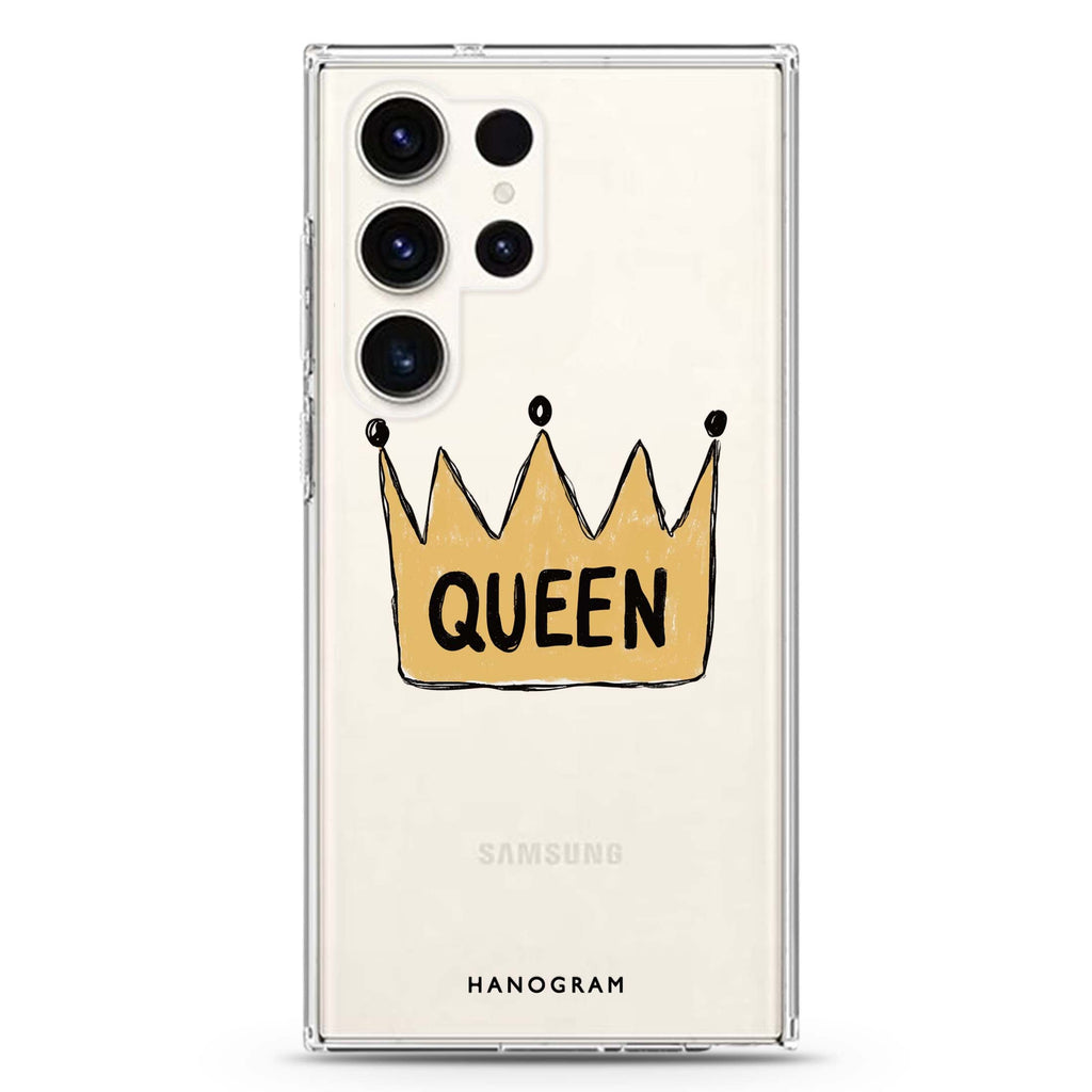 Royal Queen Samsung Galaxy Ultra 透明保護殼，適用 S26/S25/S24/S23 Ultra，圖1