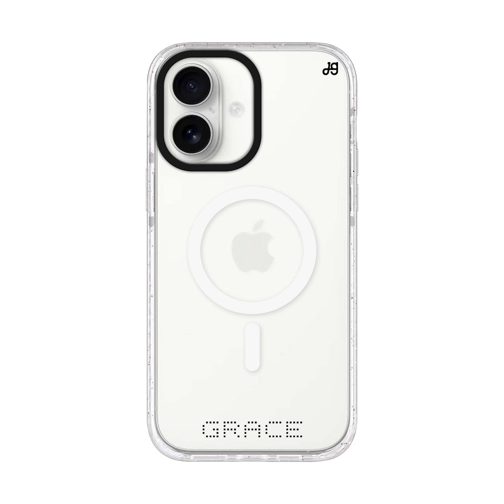 Digital Name II iPhone 17 水晶透明保護殼正面展示