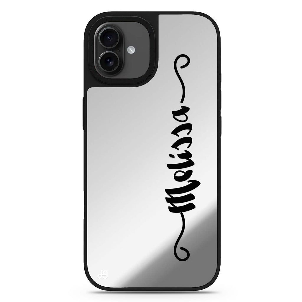 Casual Vertical Name iPhone 17 個人化名字鏡面手機殼 主圖設計