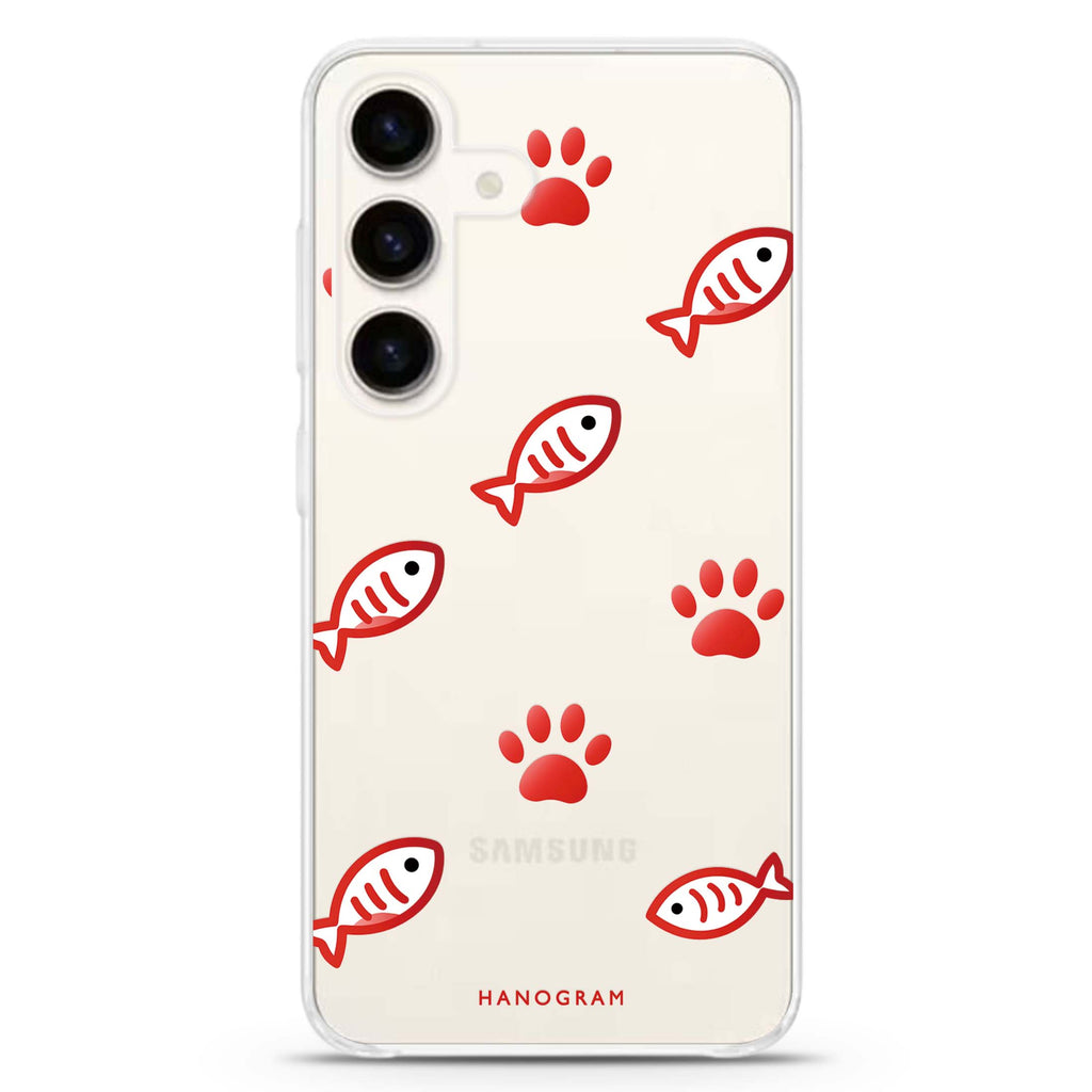 Scarlet Pawprints Samsung Galaxy 水晶透明保護殼
