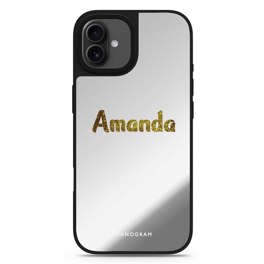Glittering Gold iPhone 17 鏡面手機殼 主圖設計