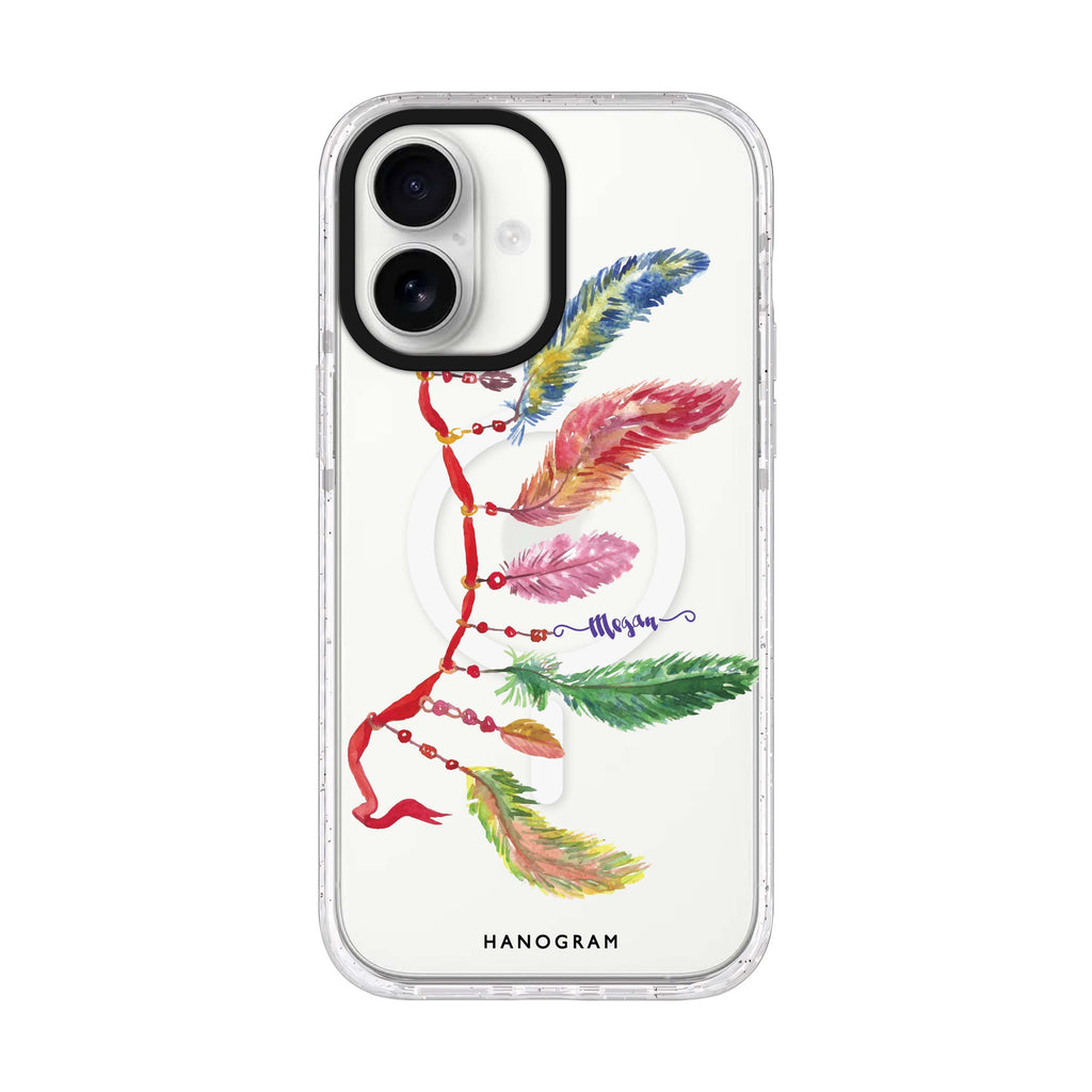 Feather II iPhone 17 水晶透明保護殼正面展示