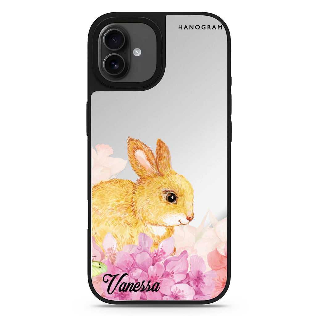 Bunny & Me iPhone 17 可愛動物鏡面手機殼 主圖設計