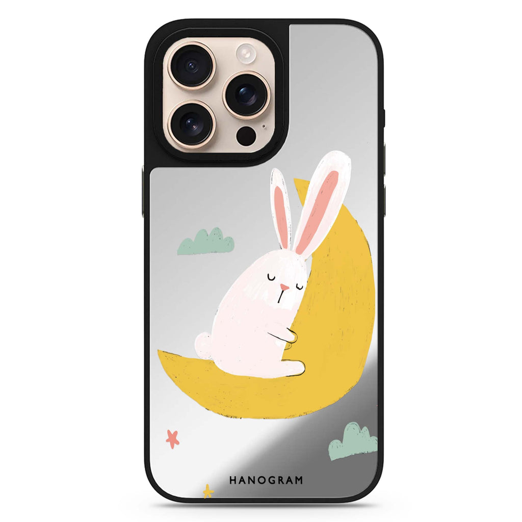 Moon Bunny Magsafe 兼容鏡面手機殼