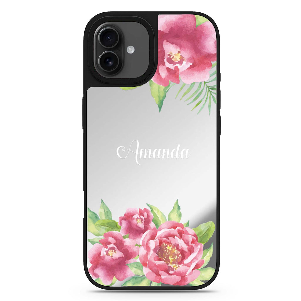 Watercolor Paeonia iPhone 17 水彩鏡面手機殼 主圖設計