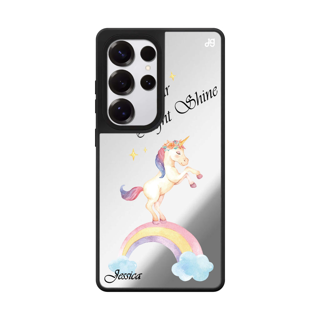 Rainbow Unicorn 鏡面手機殼