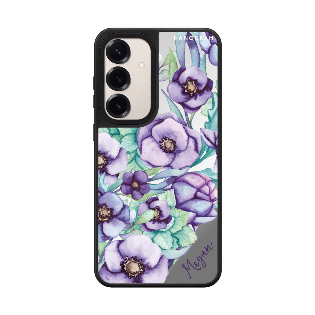 Purple Floral II 鏡面手機殼