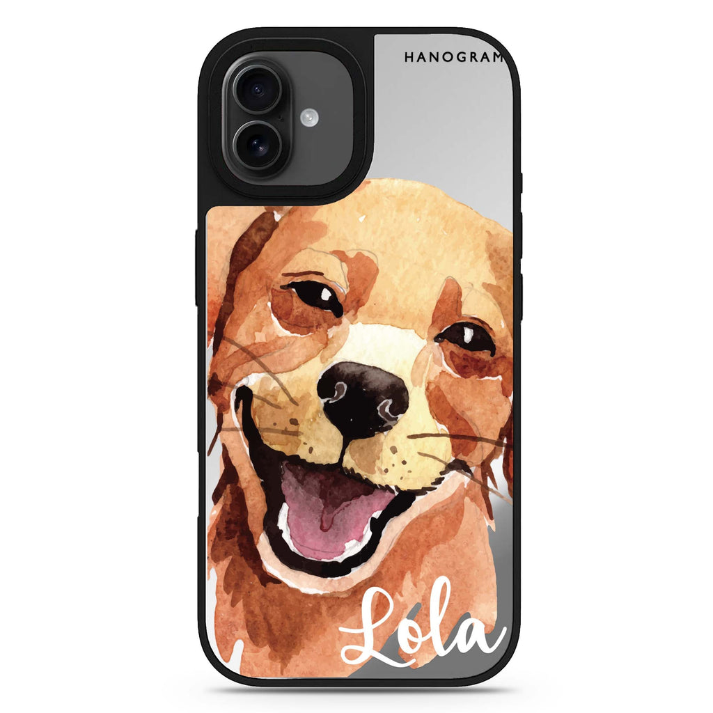 Golden Retriever iPhone 17 色彩設計鏡面手機殼 主圖設計