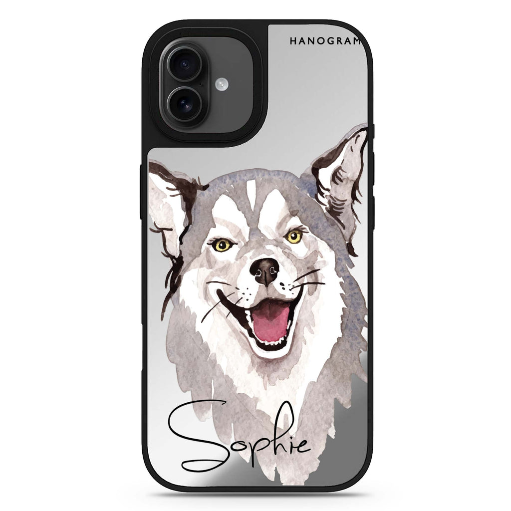 Border Collie iPhone 17 鏡面手機殼 主圖設計