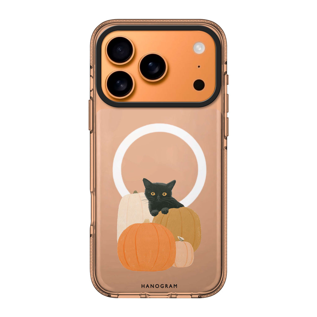 Peekaboo Pumpkin Kitten 水晶透明保護殼