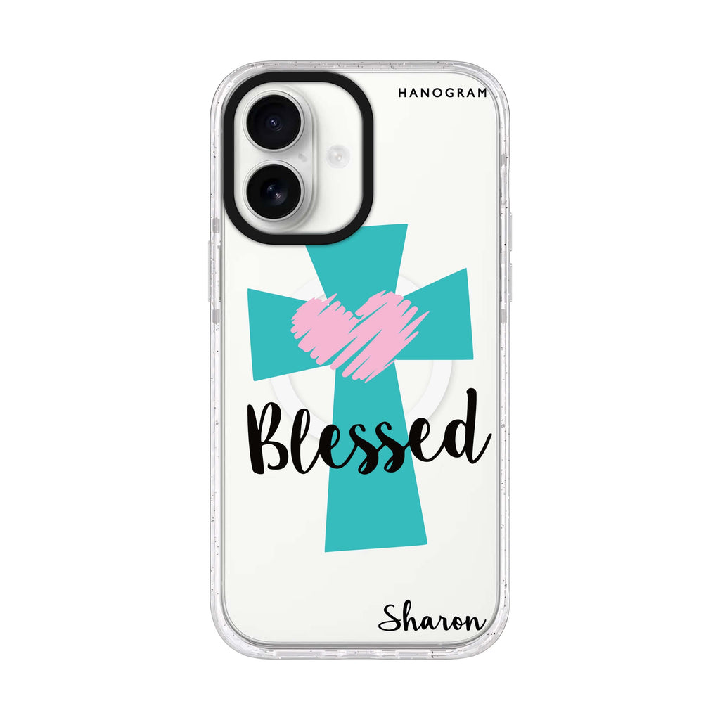 Blessed iPhone 17 水晶透明保護殼正面展示