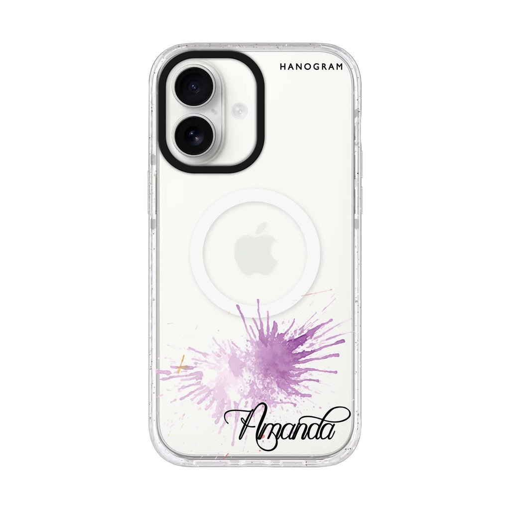 Paint Smash iPhone 17 水晶透明保護殼正面展示