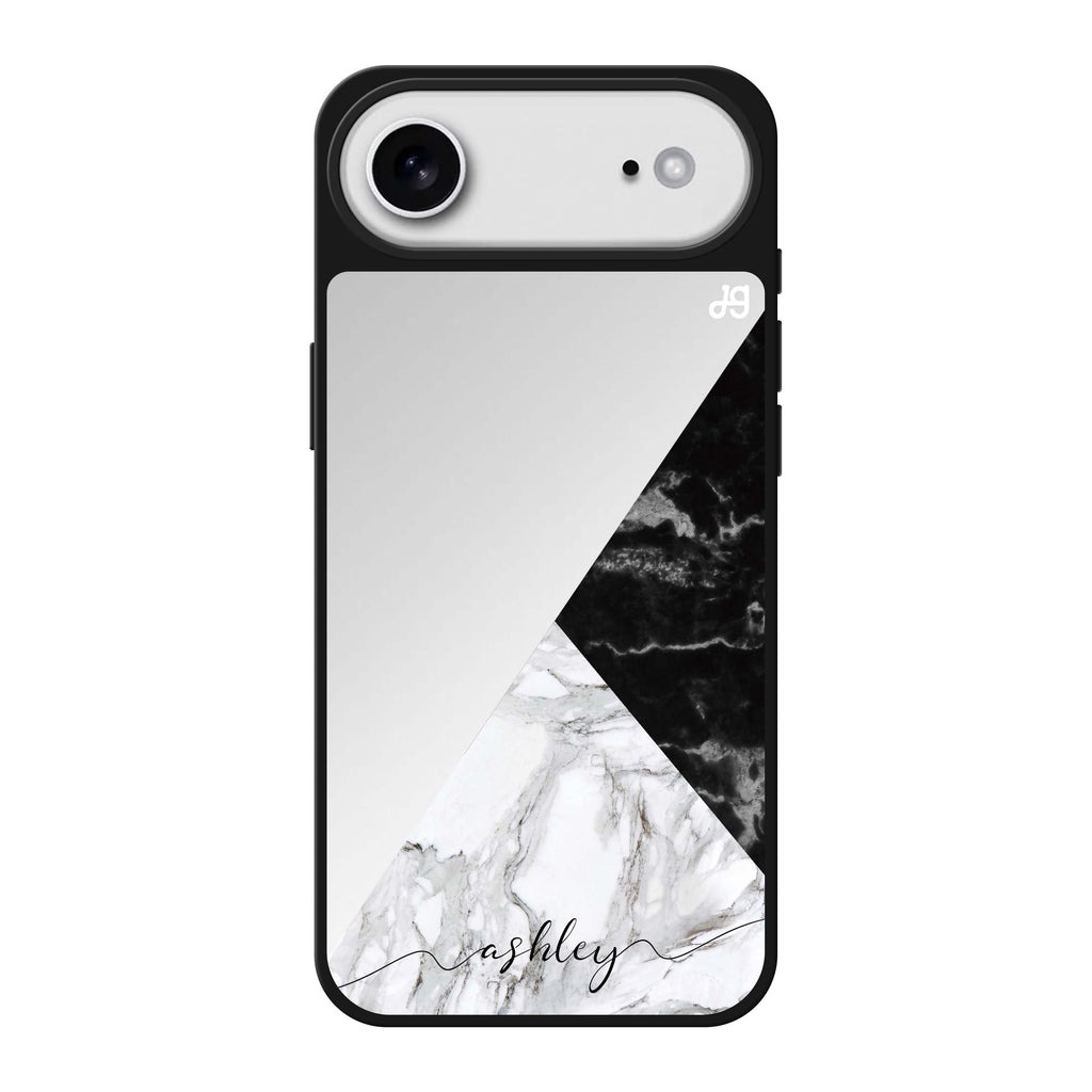 Black And White Marble 鏡面手機殼