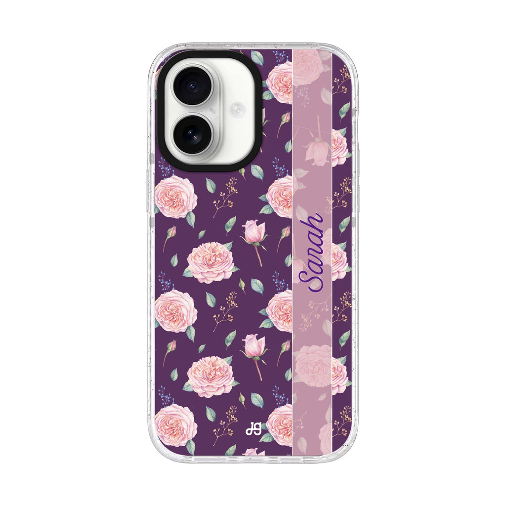 Naughty Purple iPhone 17 水晶透明保護殼正面展示