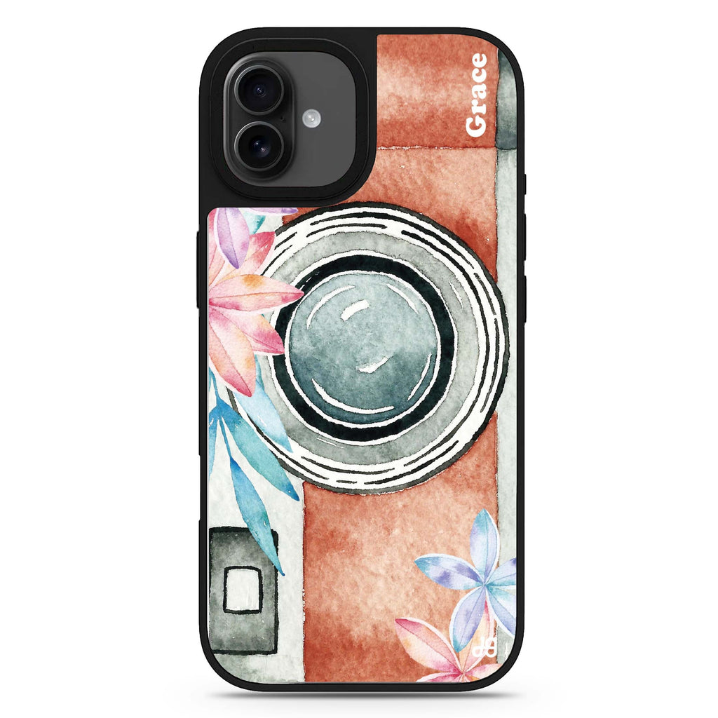 Watercolor Camera iPhone 17 水彩鏡面手機殼 主圖設計